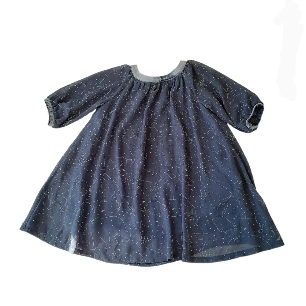 Genuine Kids OshKosh B'Gosh Girls Sheer Constellation Dress 4T